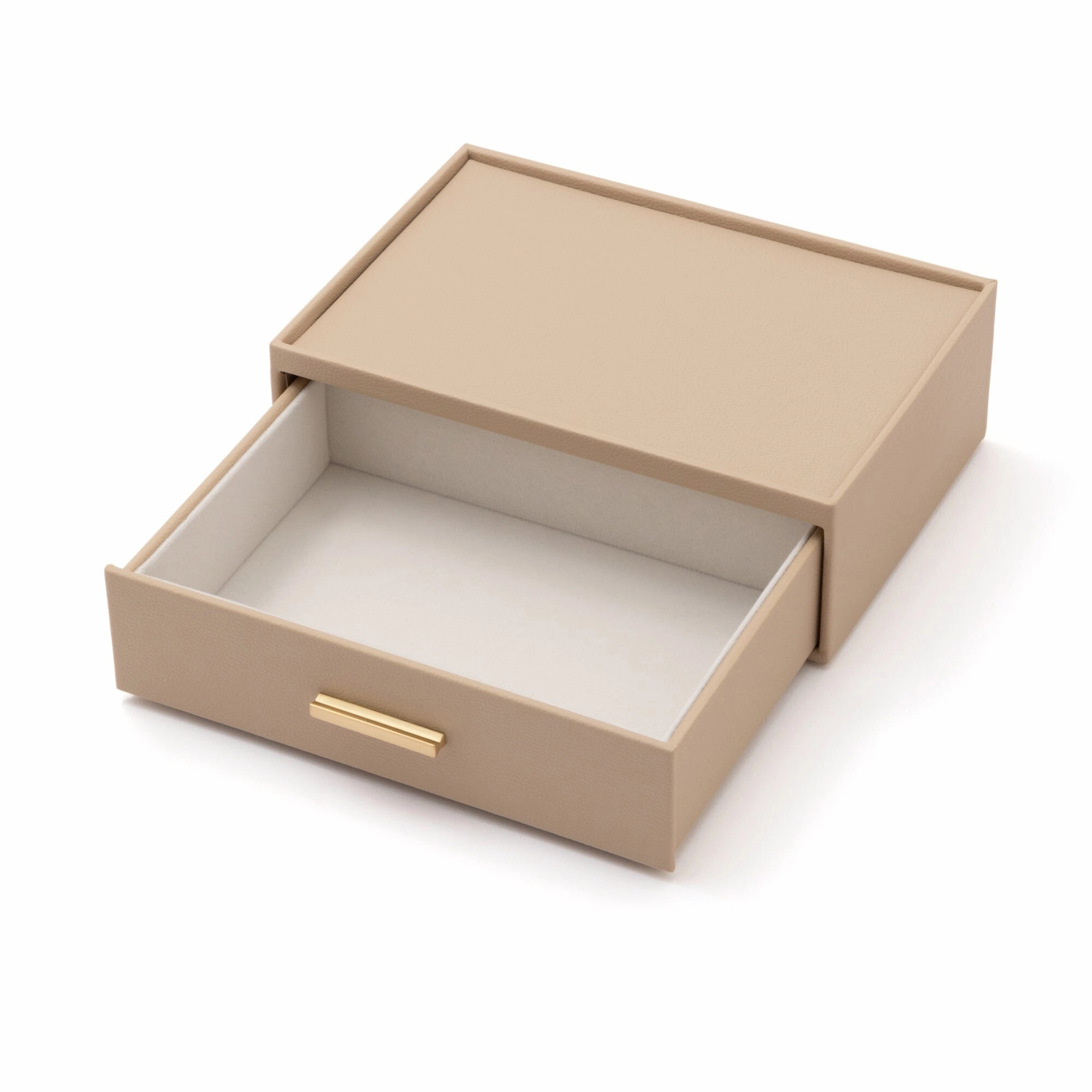 Stacking Jewelry box Open L Beige