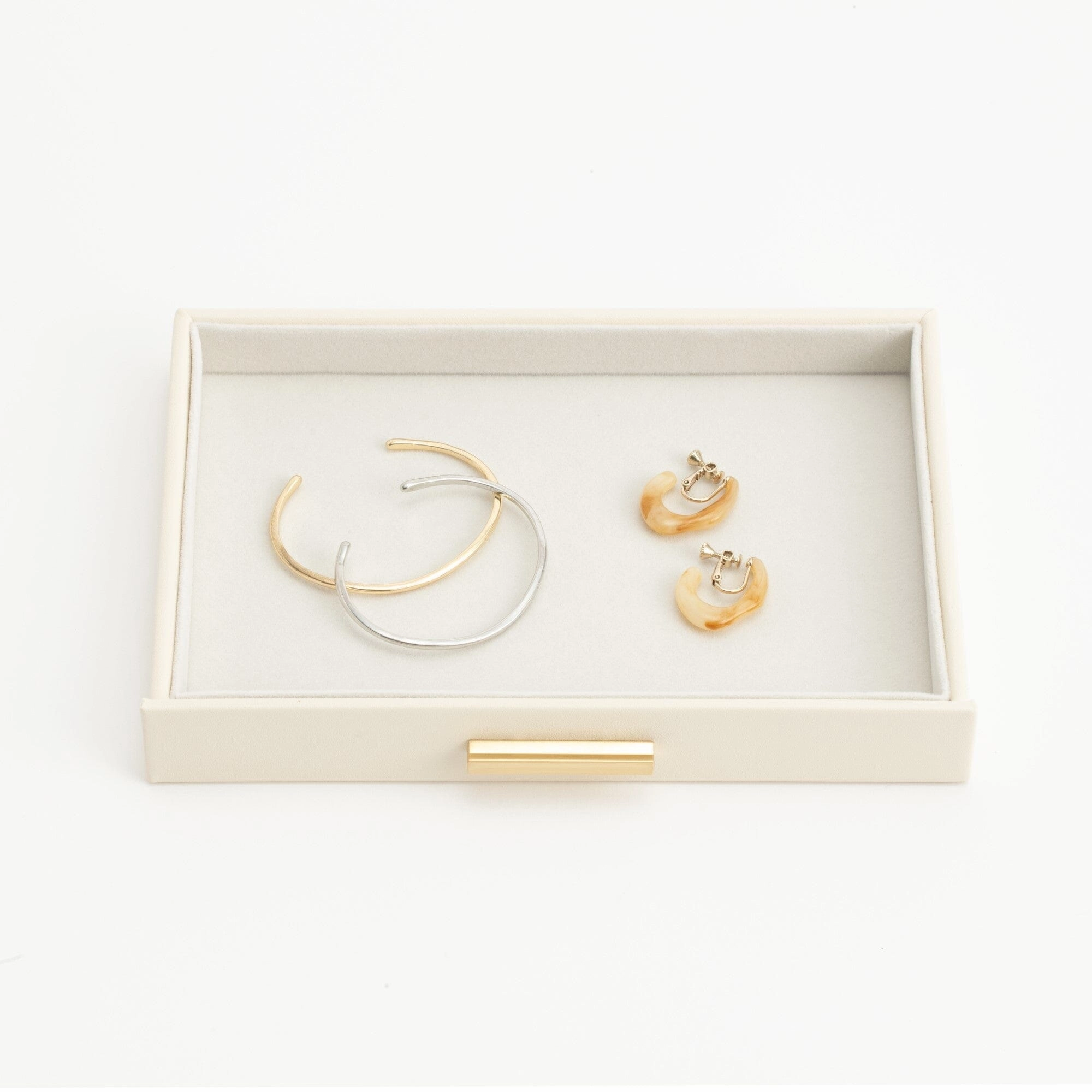 Stacking Jewelry Box Open Multi White