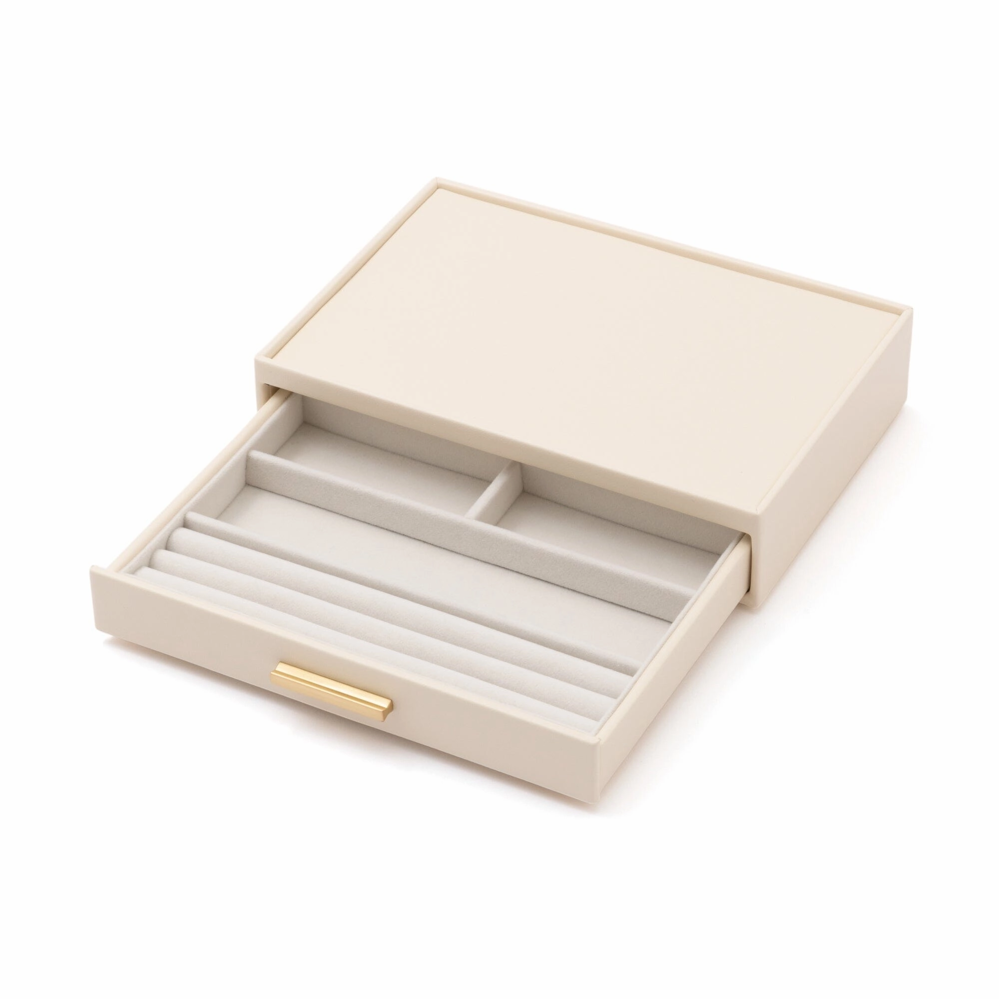 Stacking  Jewelry Box Ring Accessory Case Whitedecorative storage box ,stackable storage box 