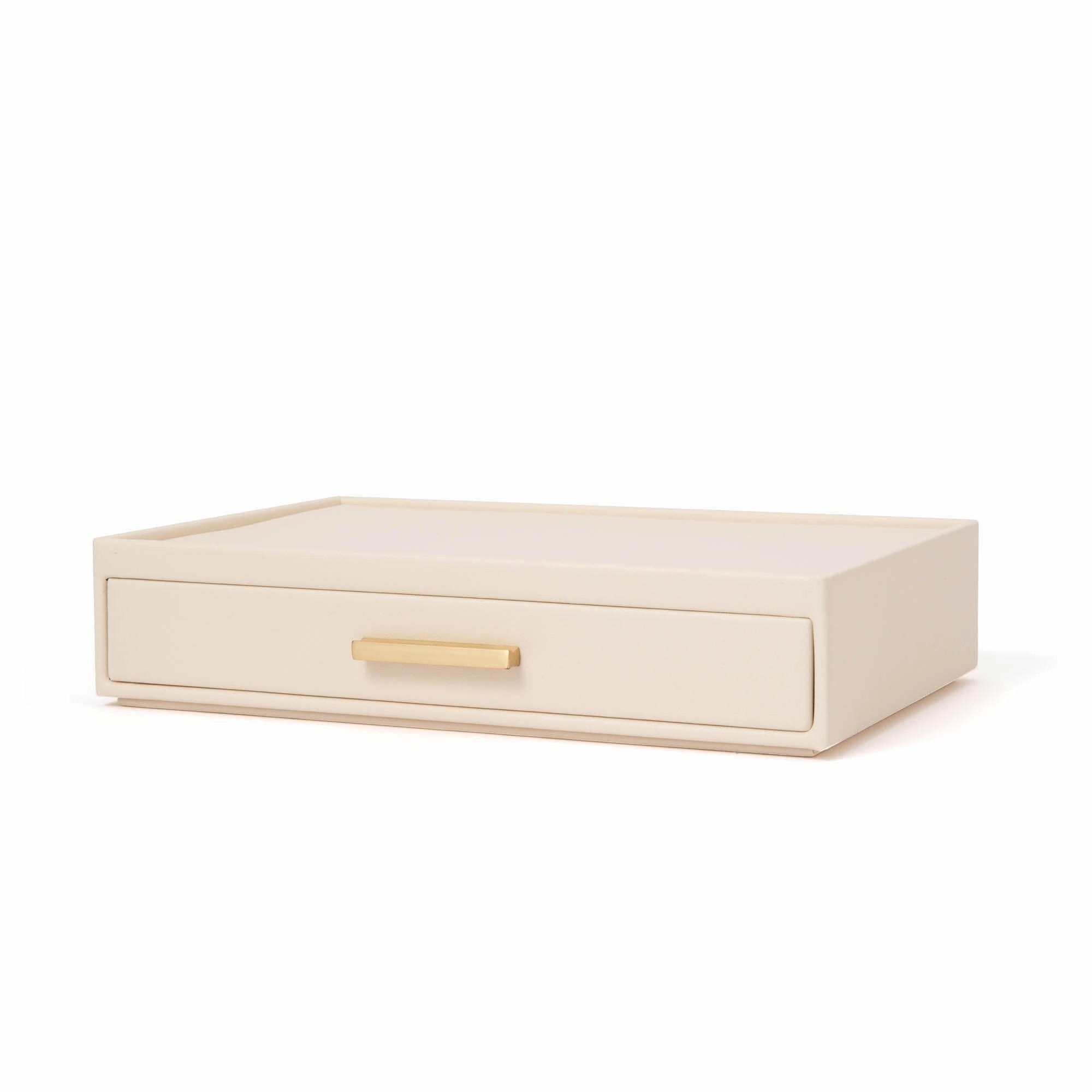 Stacking Jewelry Box Ring Earrings White