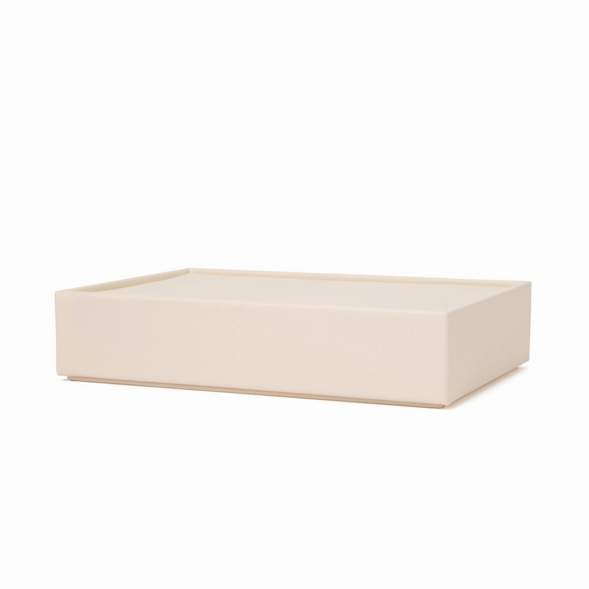 Stacking Jewelry Box Ring Earrings White