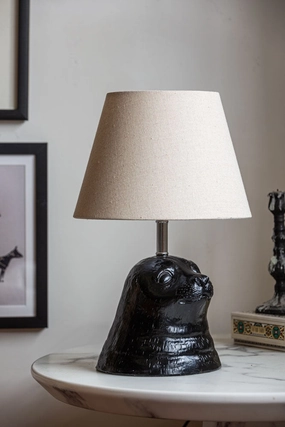 Stanley The Black Seal Table Lamp With Linen Shadekids table lamp,modern table lamp