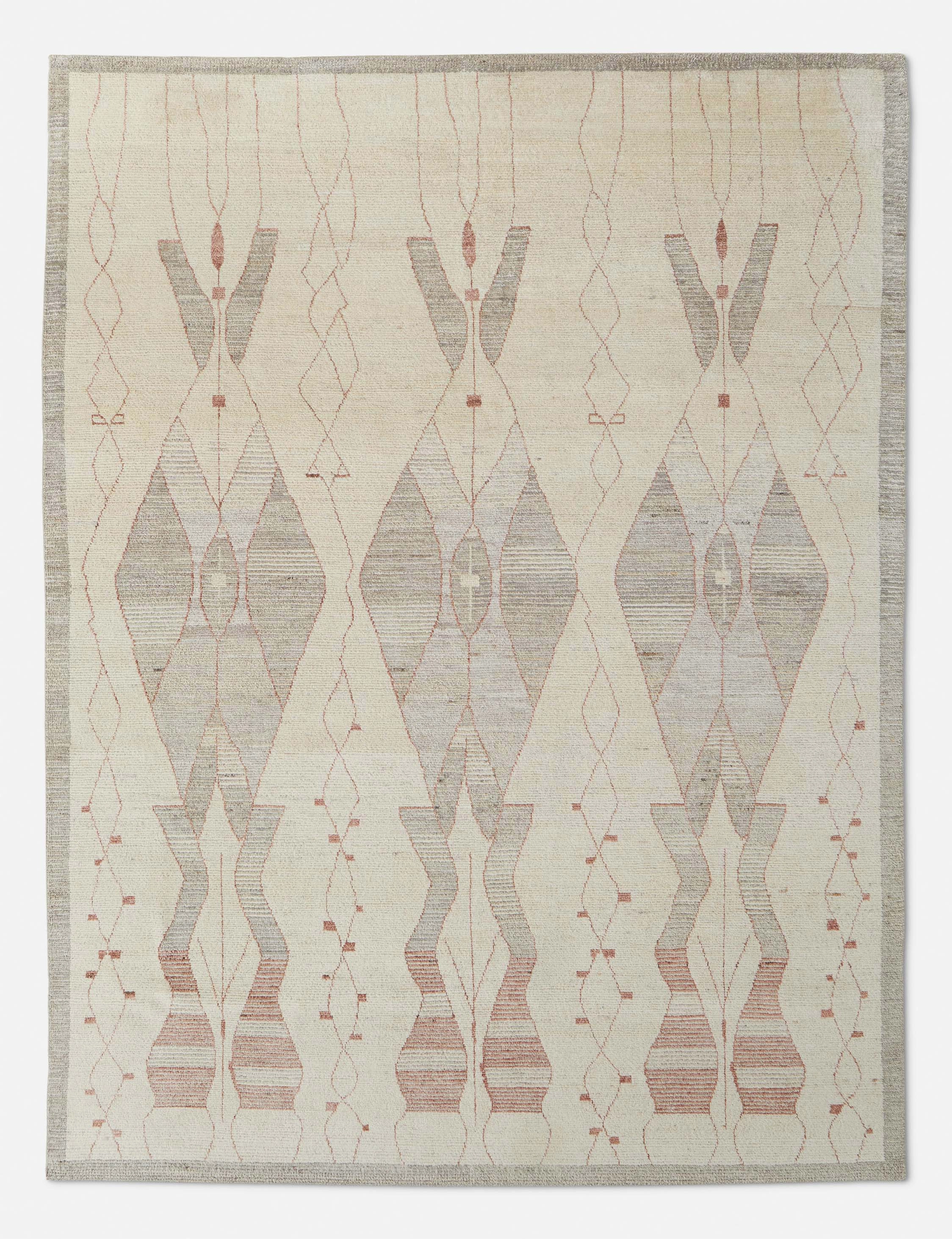 Stedman Hand-Knotted Wool Rugmodern color block patchwork rug