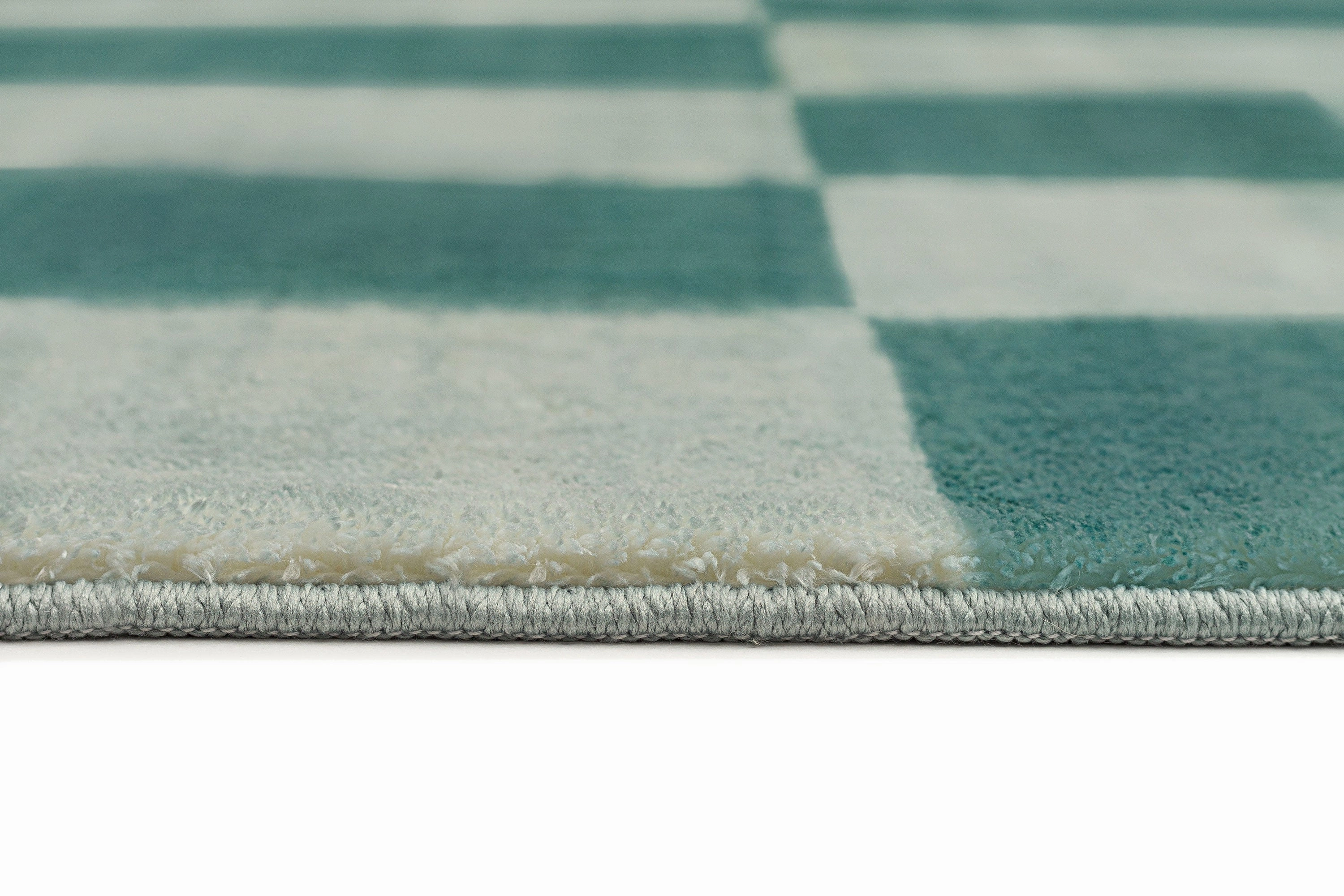 Steffi Green Checkered Washable Rug