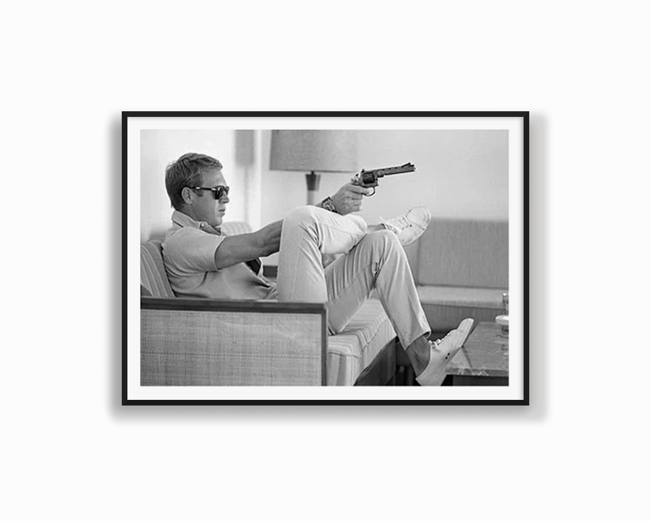 Steve McQueen Gunnordic style wall decor