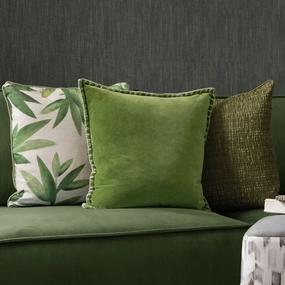 Stitch Embroidered Feather Cushion Grasshome decor ,wall decor 