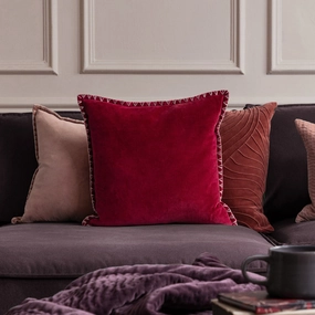 Stitch Embroidered Feather Cushion Pomegranatebedding sets ,throw blankets 