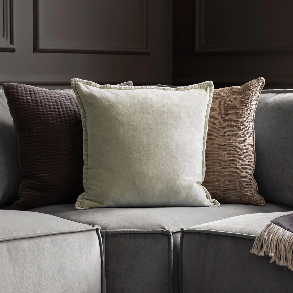 Stitch Embroidered Feather Cushion Quartzhome decor ,wall decor 