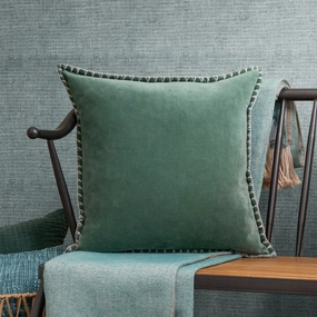Stitch Embroidered Feather Cushion Seafoambedding sets ,throw blankets 