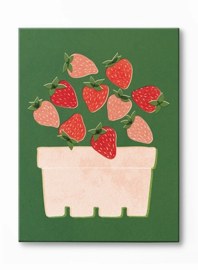 Strawberry Basket, Canvasindoor decorative canvas print