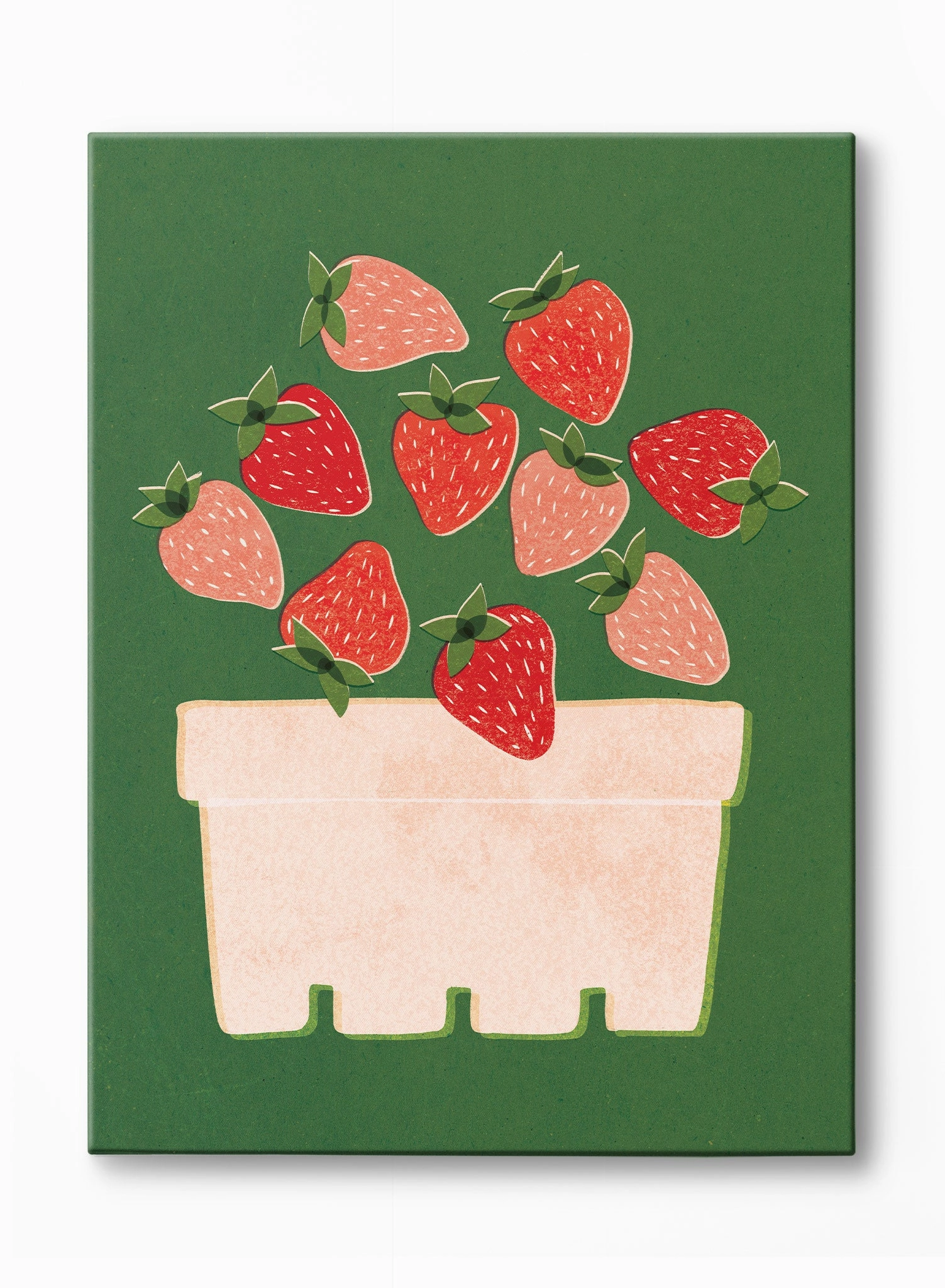 Strawberry Basket, Canvasindoor decorative canvas print