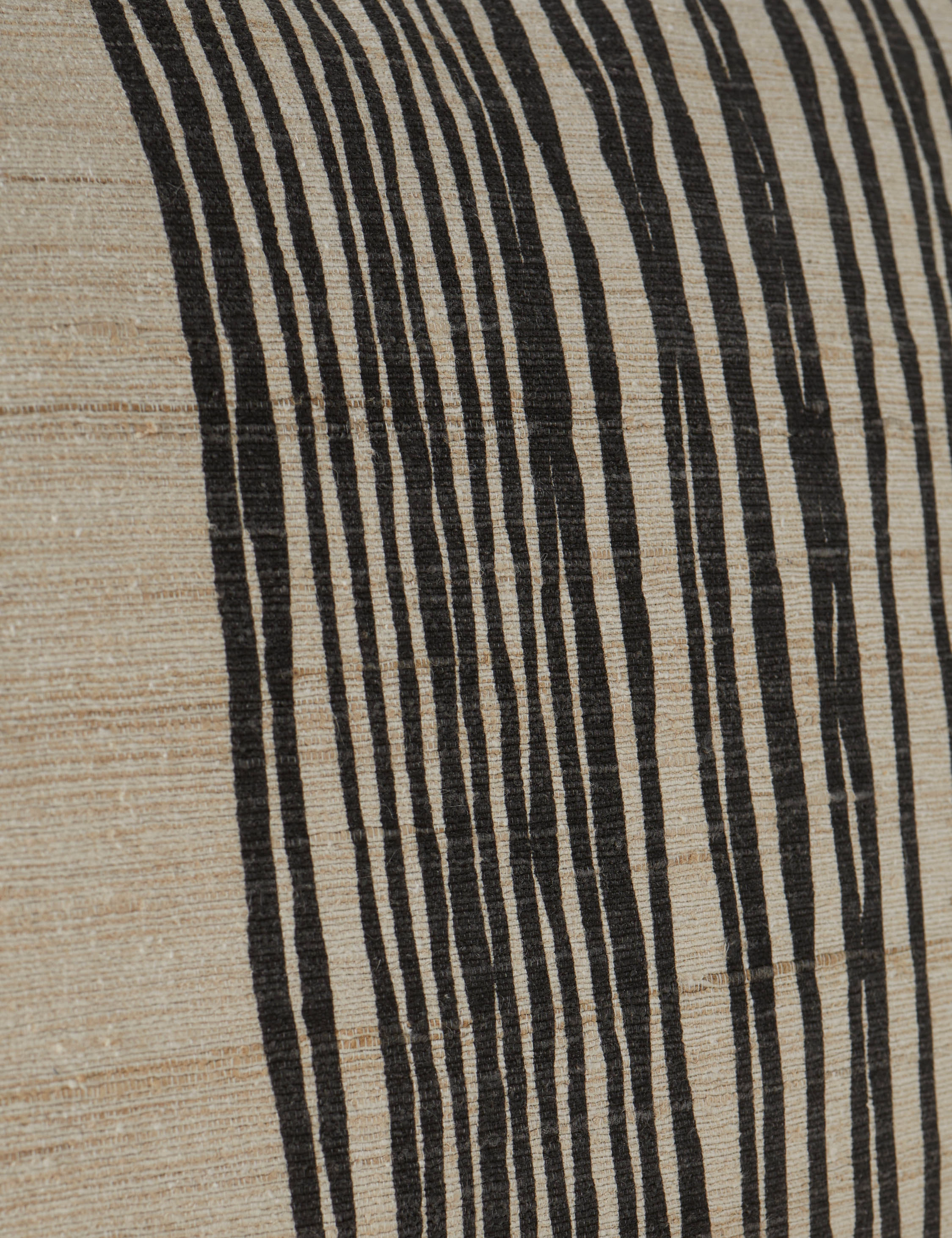 Striations Silk Pillow by lan Byrd