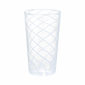 Stripe Glass Long Tumbler Blueglass cups ,personalized mugs 