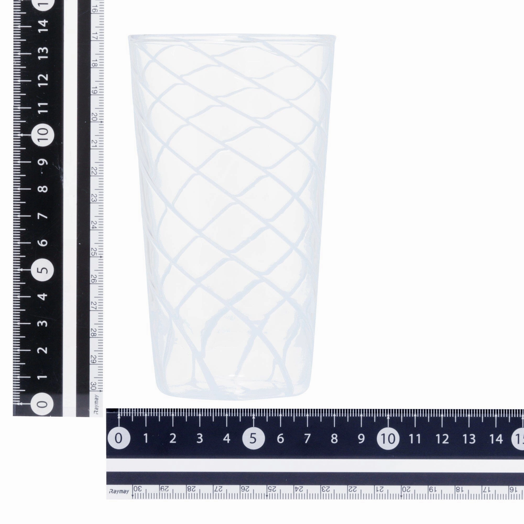 Stripe Glass Long Tumbler Blue
