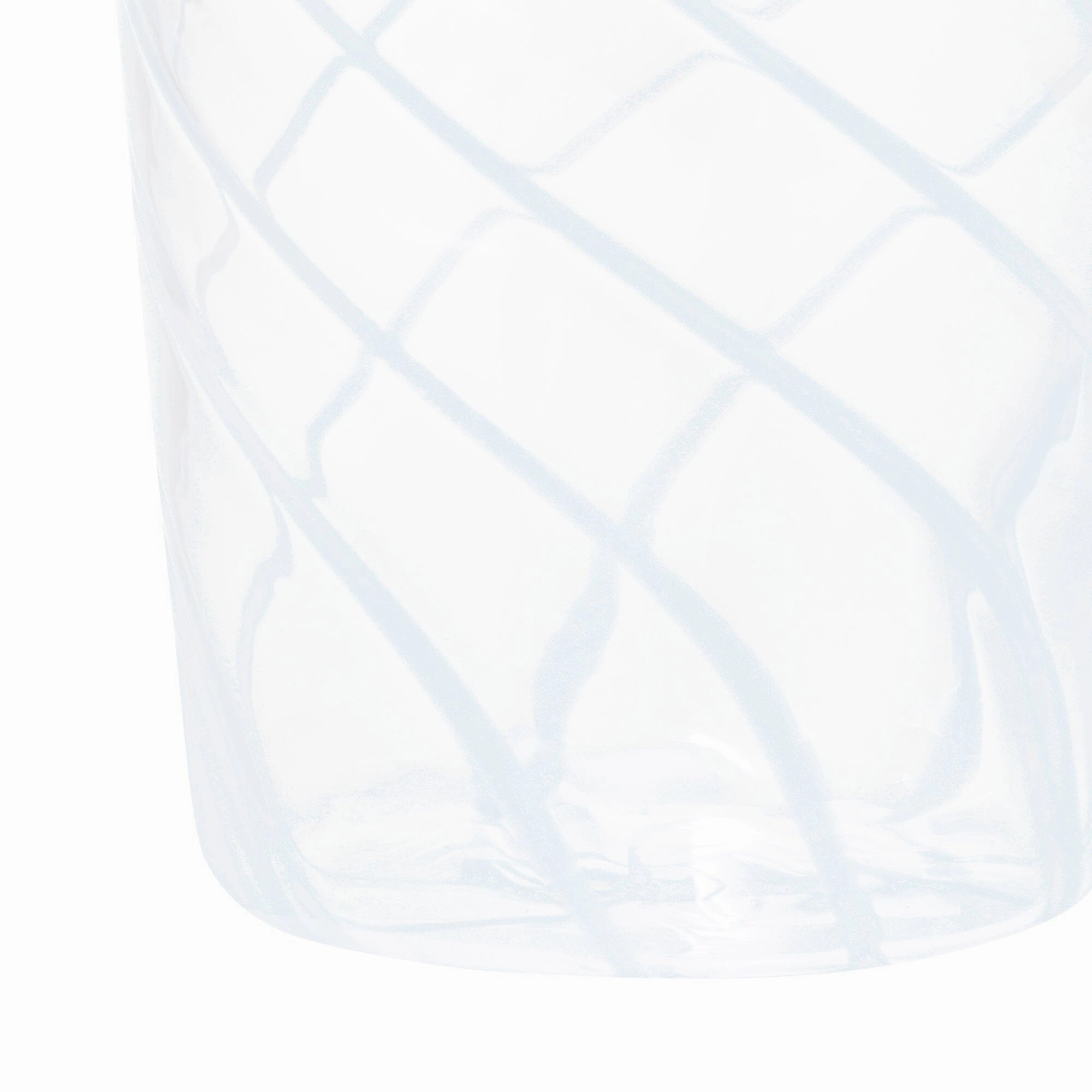 Stripe Glass Long Tumbler Blue