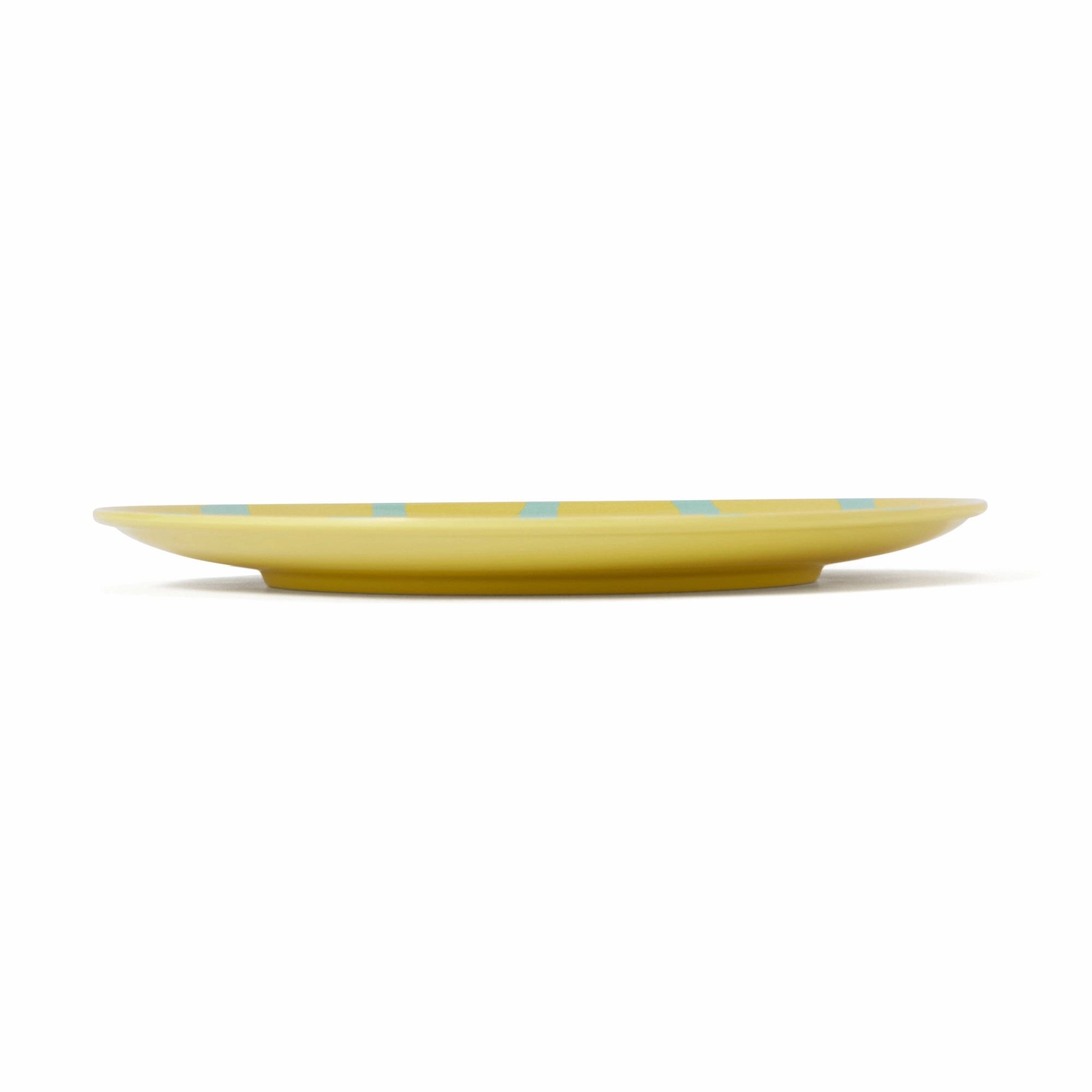 Stripe Melamine Plate Large Yellow