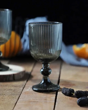 Striped Shot Glass Black - Small Set of 6modern kitchen decor ,kitchen dinner set ,dinnerware 
