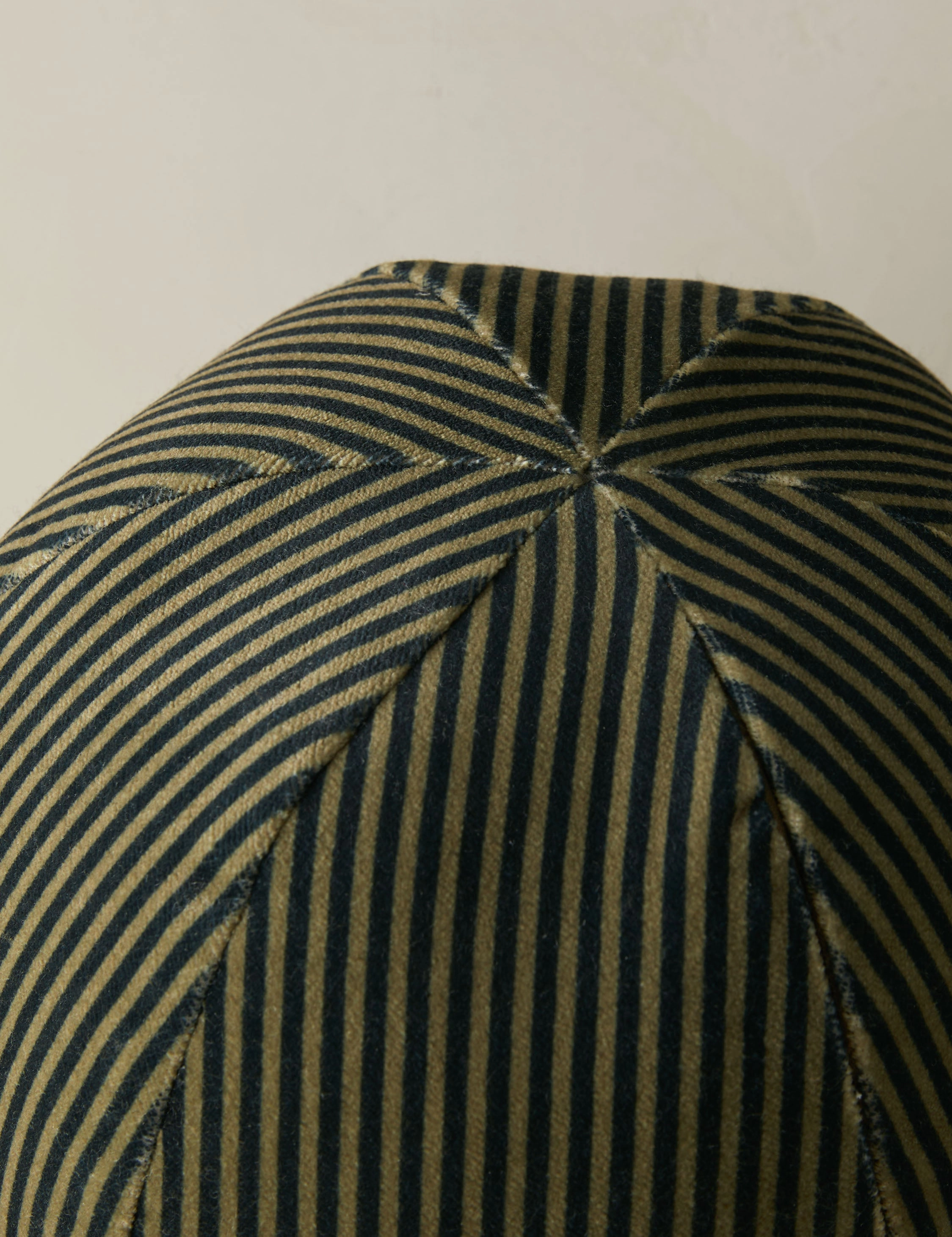 Striped Velvet Ball Pillow by Sarah Sherman Samuel
