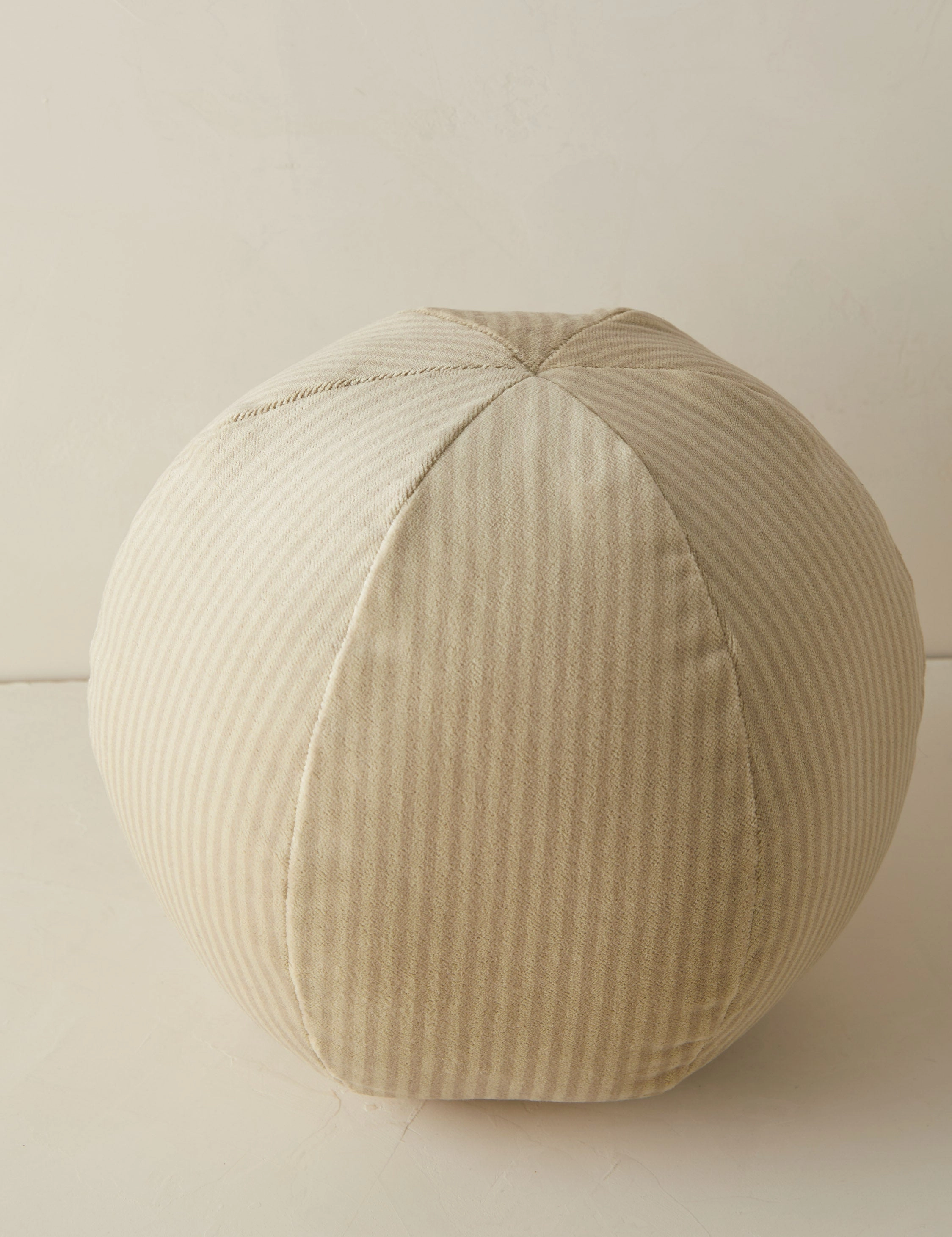 Striped Velvet Ball Pillow by Sarah Sherman Samuel