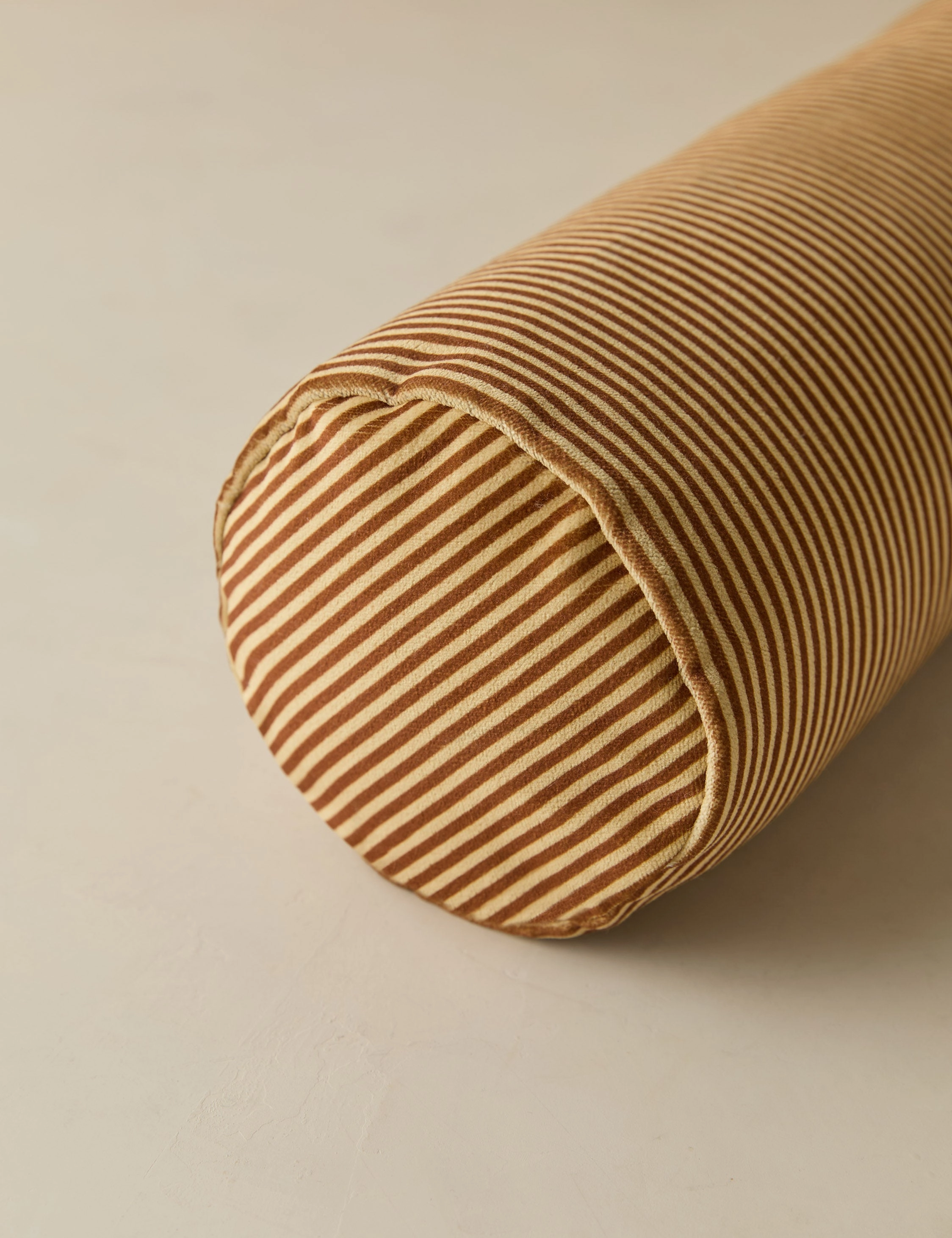 Striped Velvet Long Bolster Pillow by Sarah Sherman Samuel