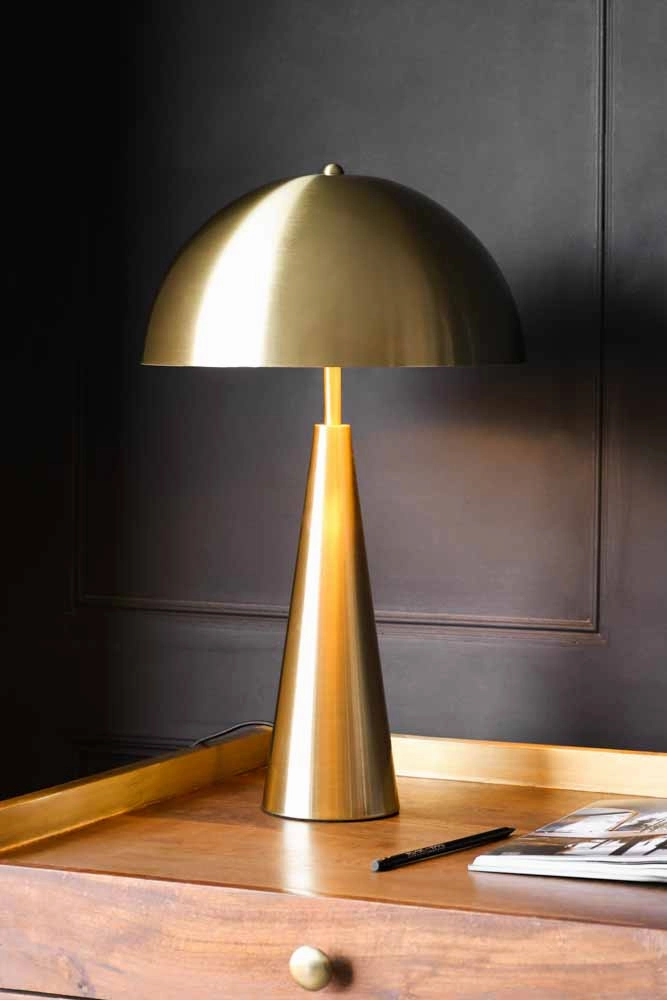 Sublime Brushed Gold Table Lamp