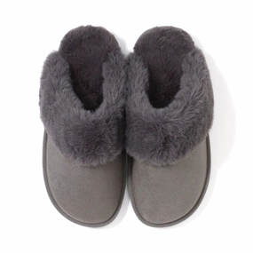 Suede Eco Fur Room Shoes Graybedding sets ,throw blankets 