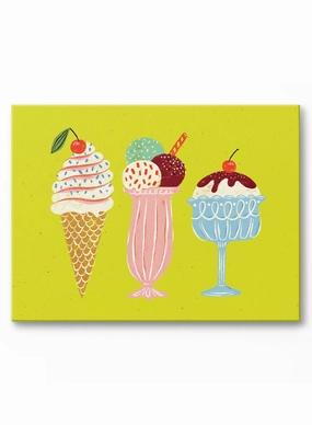 Sundae Yummy Sundae, Canvasindoor decorative canvas print