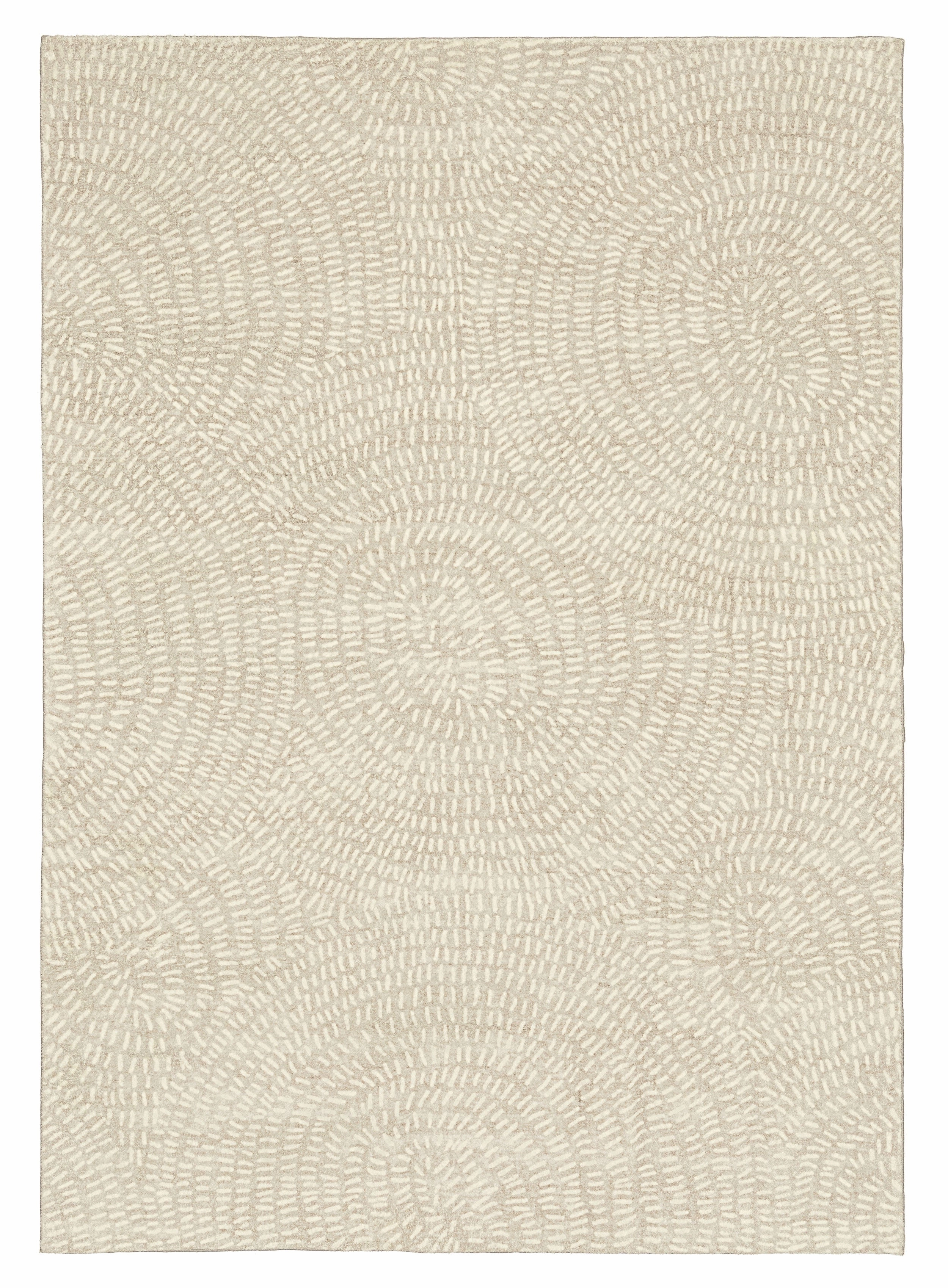 Sunita Grey Cream Circle Dot Pattern Washable Rugmodern color block patchwork rug