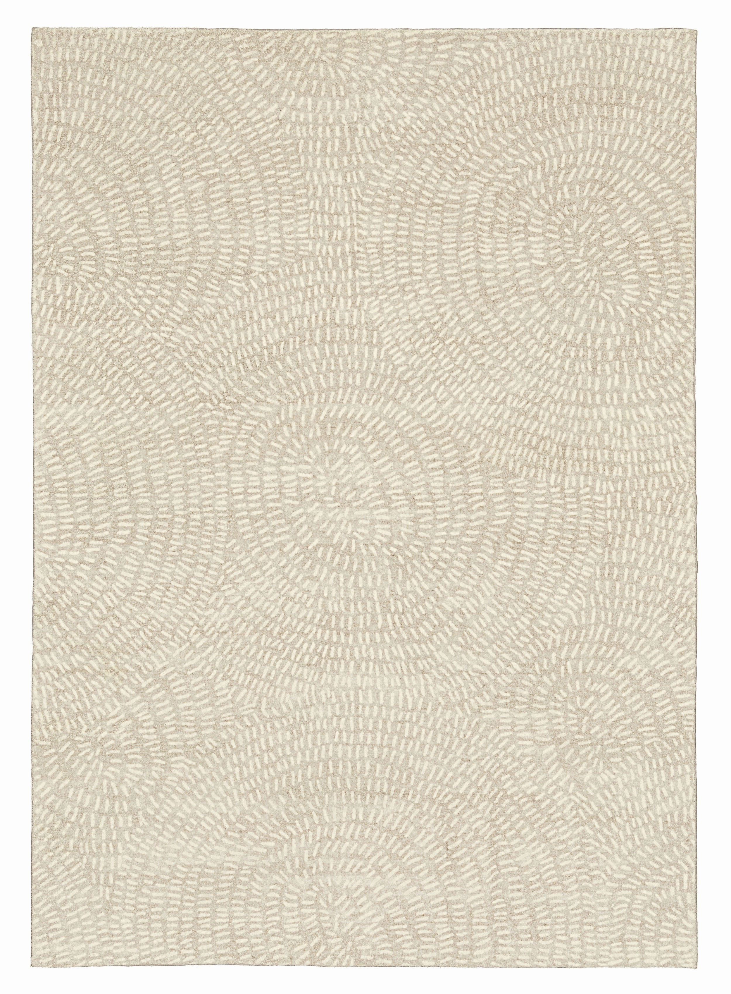Sunita Grey Cream Circle Dot Pattern Washable Rugmodern color block patchwork rug