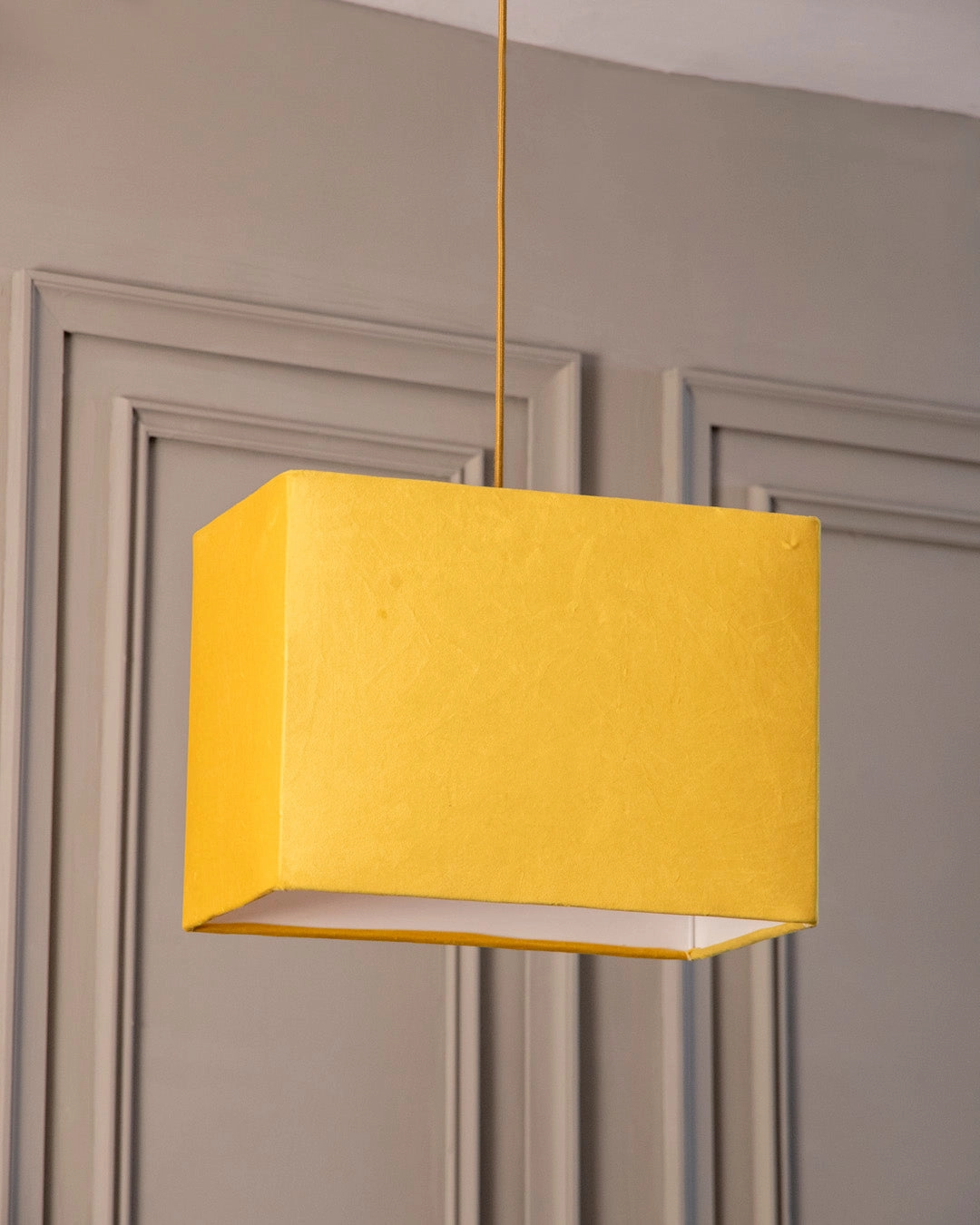 Sunshine Glow Rectangular Shade Pendant Light