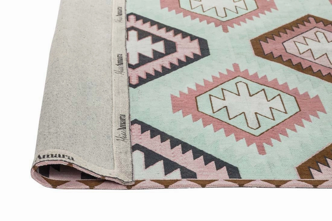 Suzie Pink and Green Rug *NO RETURNS UNLESS FAULTY