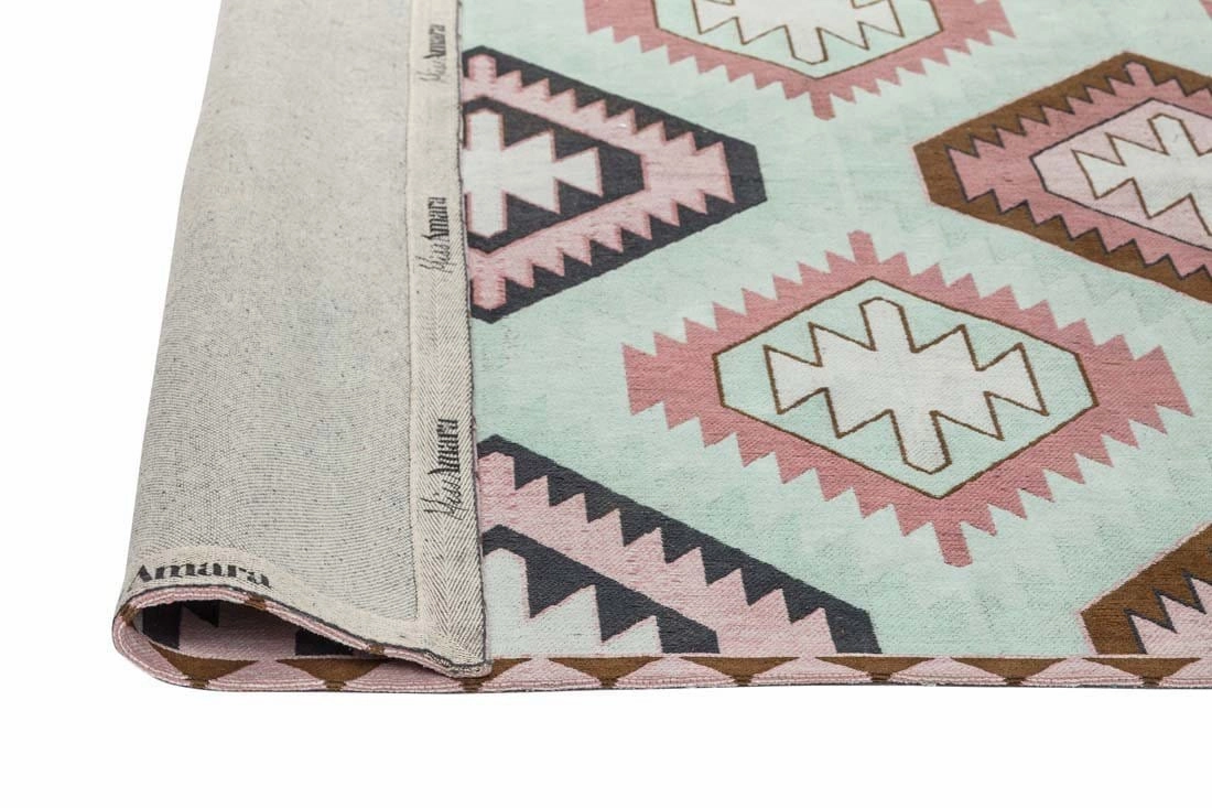 Suzie Pink and Green Rug *NO RETURNS UNLESS FAULTY