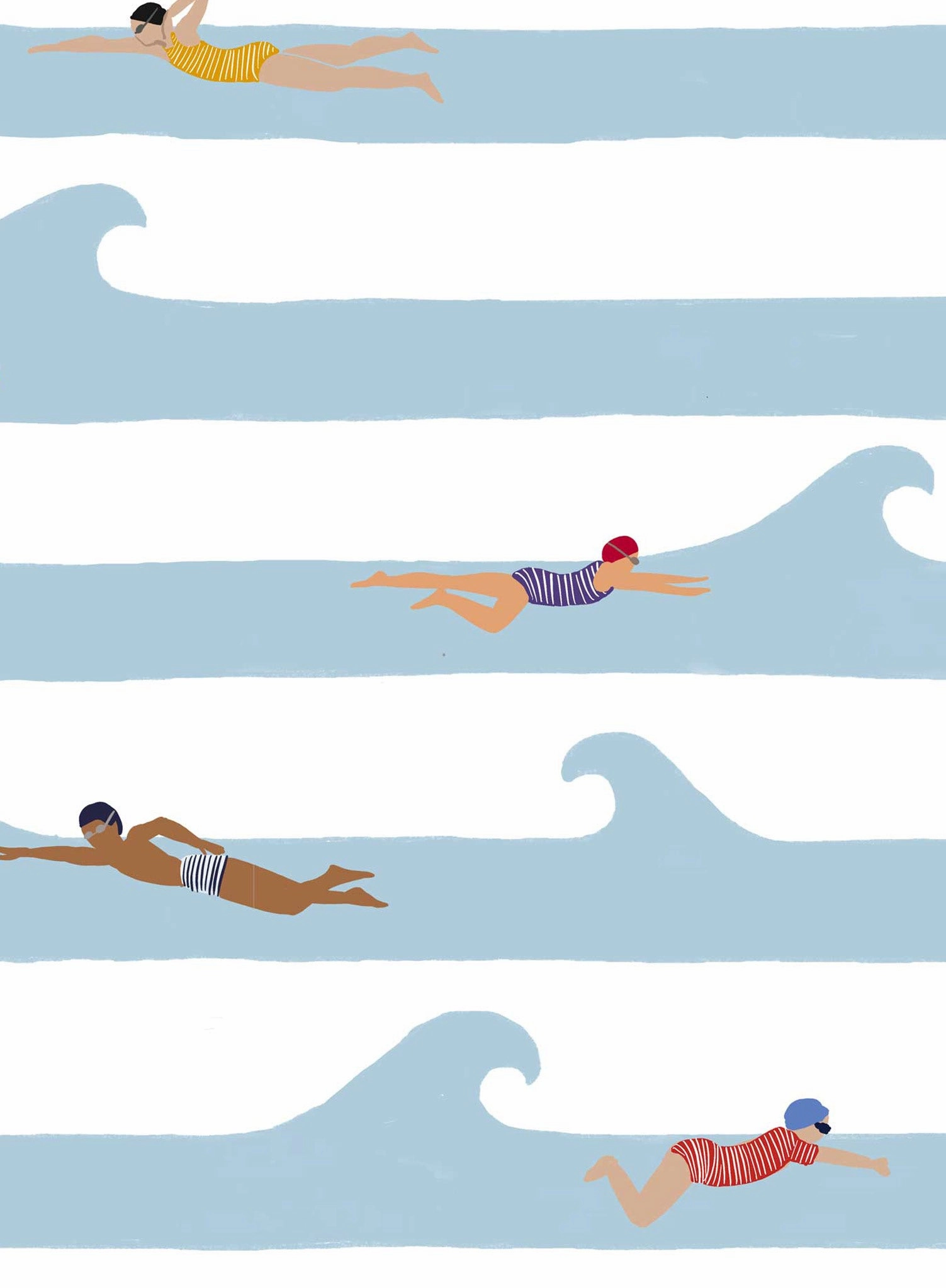 Swim meet, Wallpapernordic minimalist wallpaper