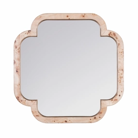 Swiss 455MI50B 50x50 Wall Mirror - Poplar Burl/Weathered Brasswall mounted decorative mirror,full length dressing mirror