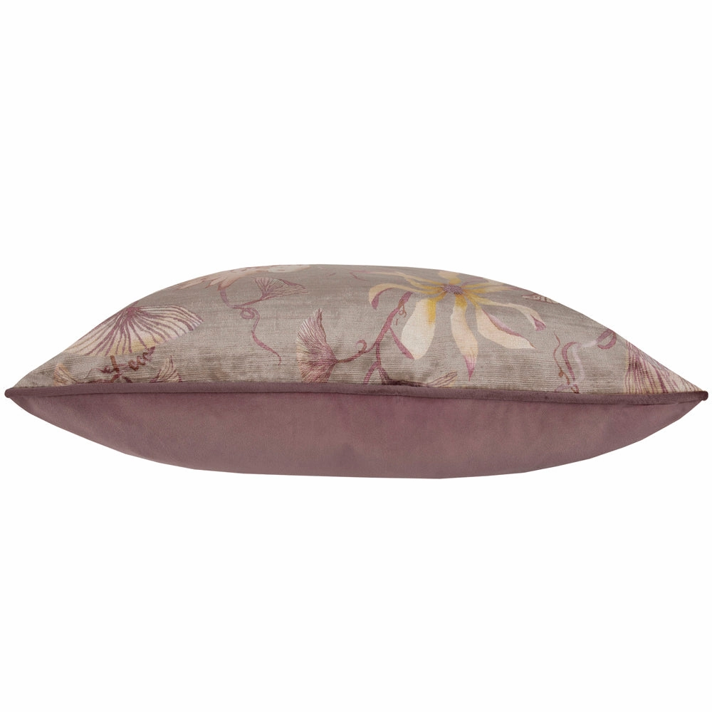 Sybil Printed Piped Cushion Viola
