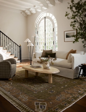 Tahj Hand-Knotted Wool Rugmodern color block patchwork rug