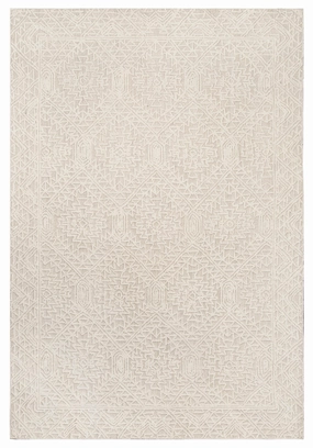 Takalo Beige and Ivory Textured Tribal Rug *NO RETURNS UNLESS FAULTYmodern color block patchwork rug