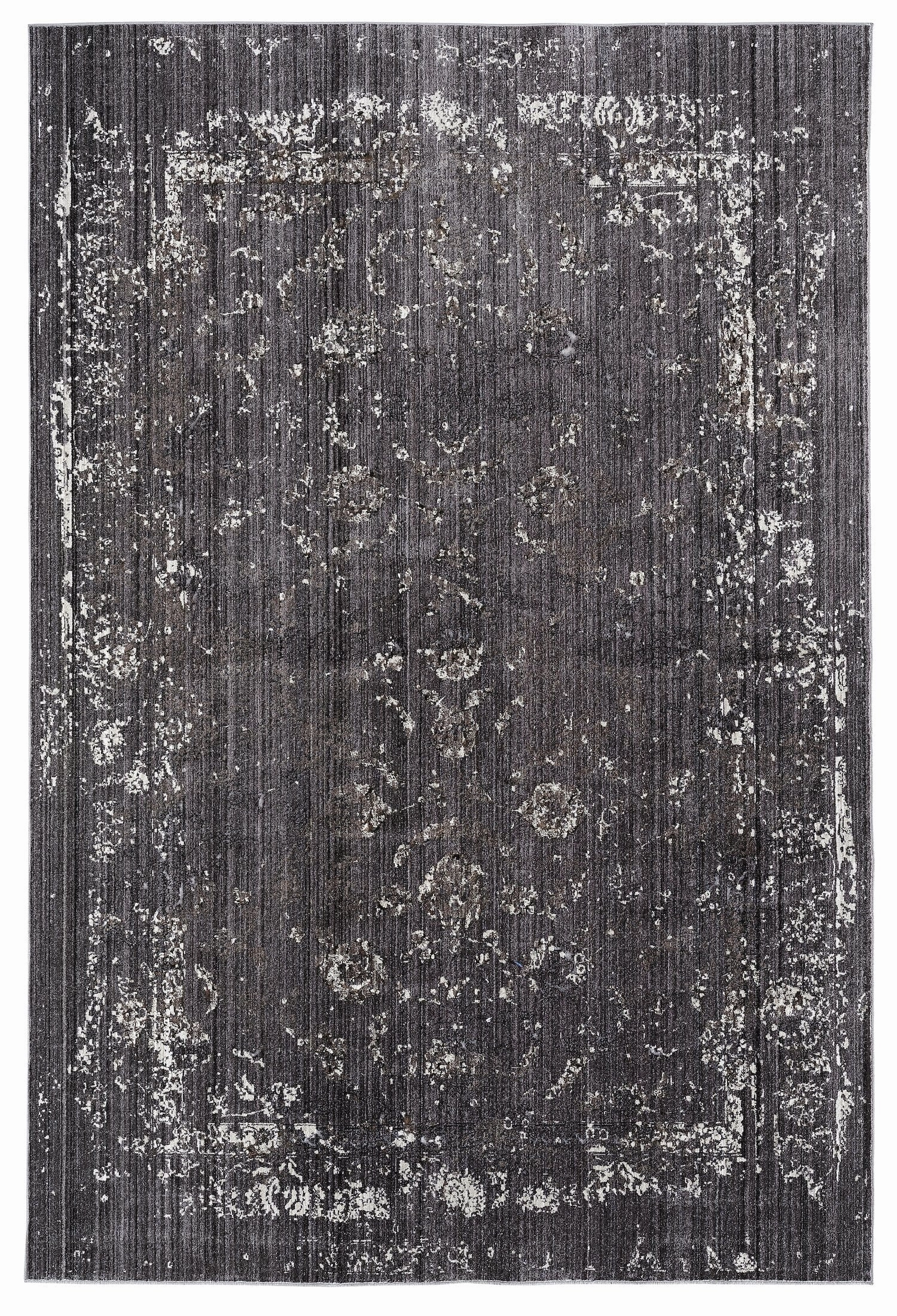 Tamara Dark Grey And Cream Floral Transitional Rug *NO RETURNS UNLESS FAULTYmodern color block patchwork rug