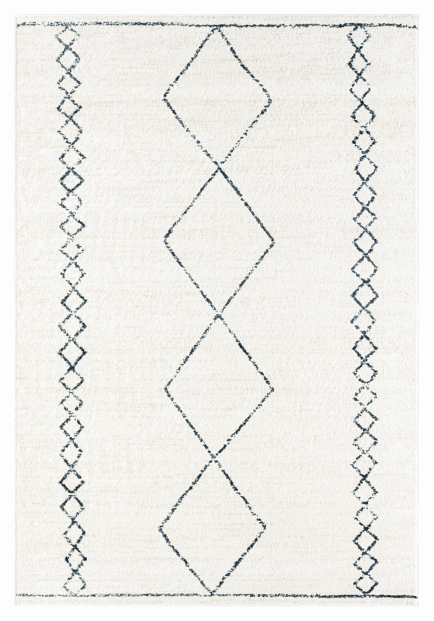 Tamira Grey and Ivory Diamond Tribal Rug *NO RETURNS UNLESS FAULTYmodern color block patchwork rug