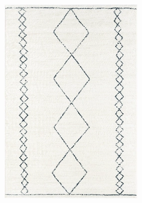Tamira Grey and Ivory Diamond Tribal Rug *NO RETURNS UNLESS FAULTYmodern color block patchwork rug