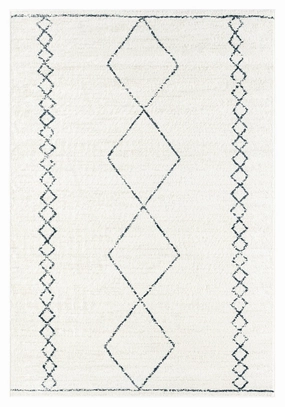 Tamira Grey and Ivory Diamond Tribal Rug *NO RETURNS UNLESS FAULTYmodern color block patchwork rug