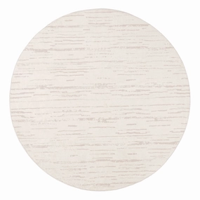 Tandara Grey and Cream Abstract Pattern Washable Round Rugmodern color block patchwork rug