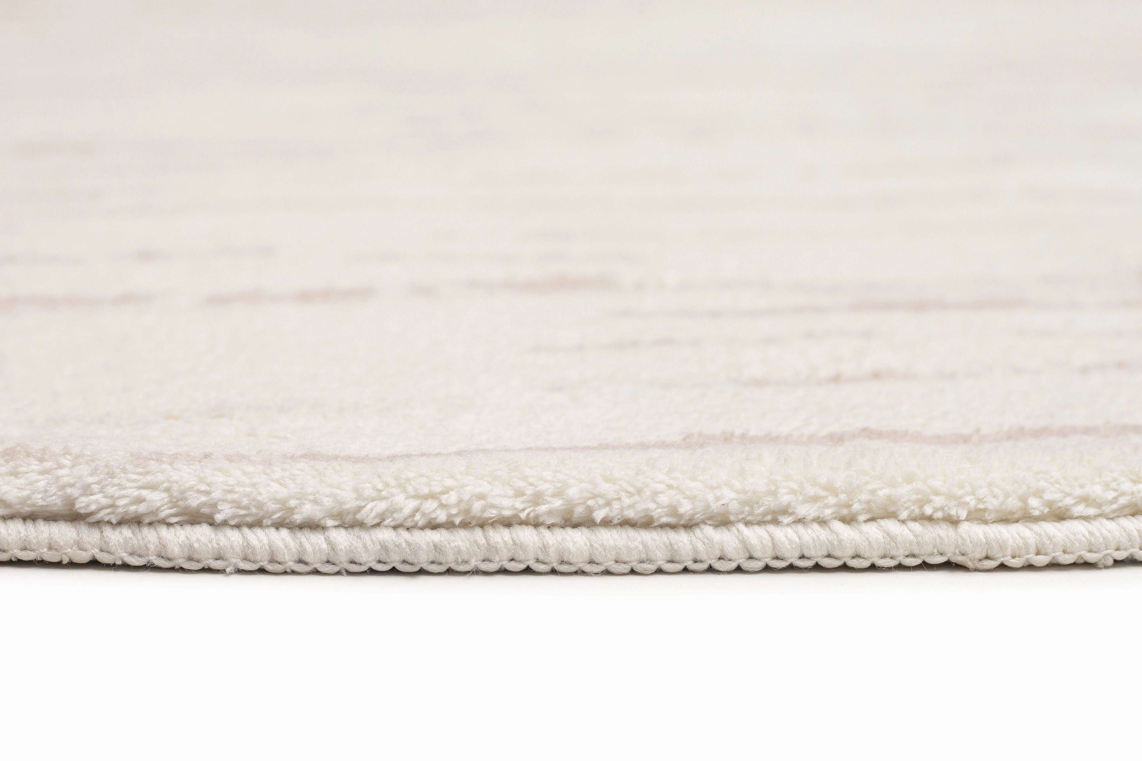 Tandara Grey and Cream Abstract Pattern Washable Round Rug