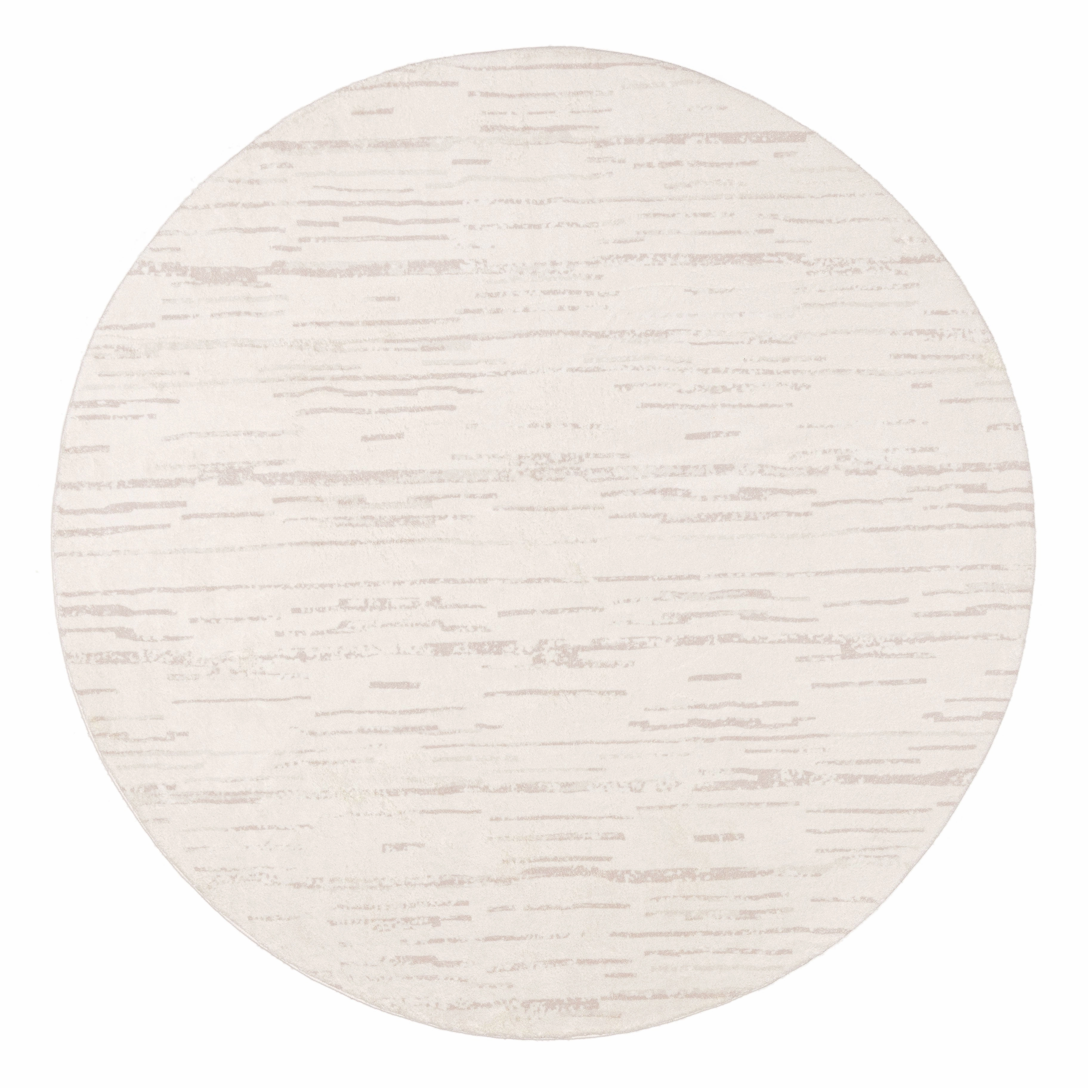 Tandara Grey and Cream Abstract Pattern Washable Round Rugmodern color block patchwork rug