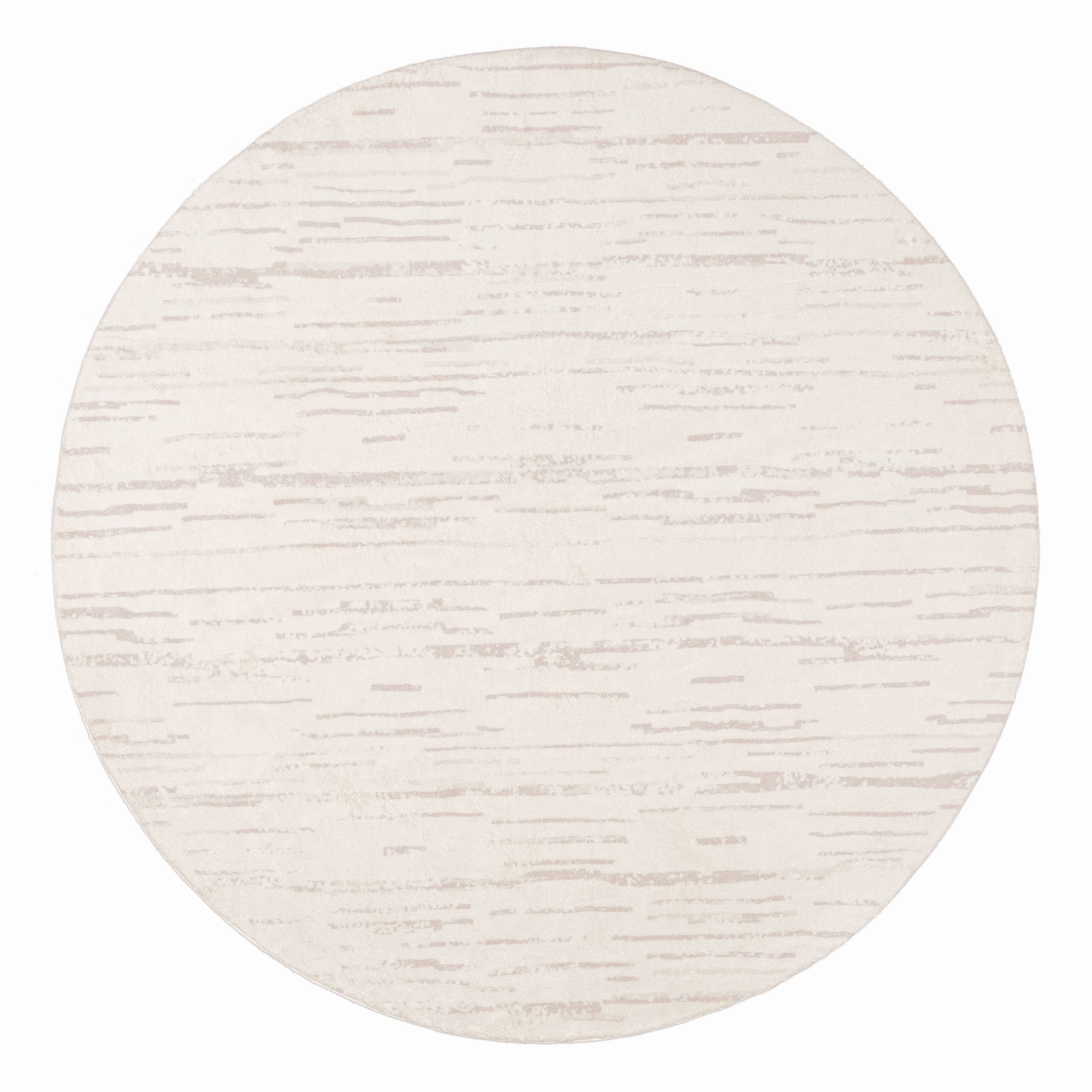 Tandara Grey and Cream Abstract Pattern Washable Round Rugmodern color block patchwork rug