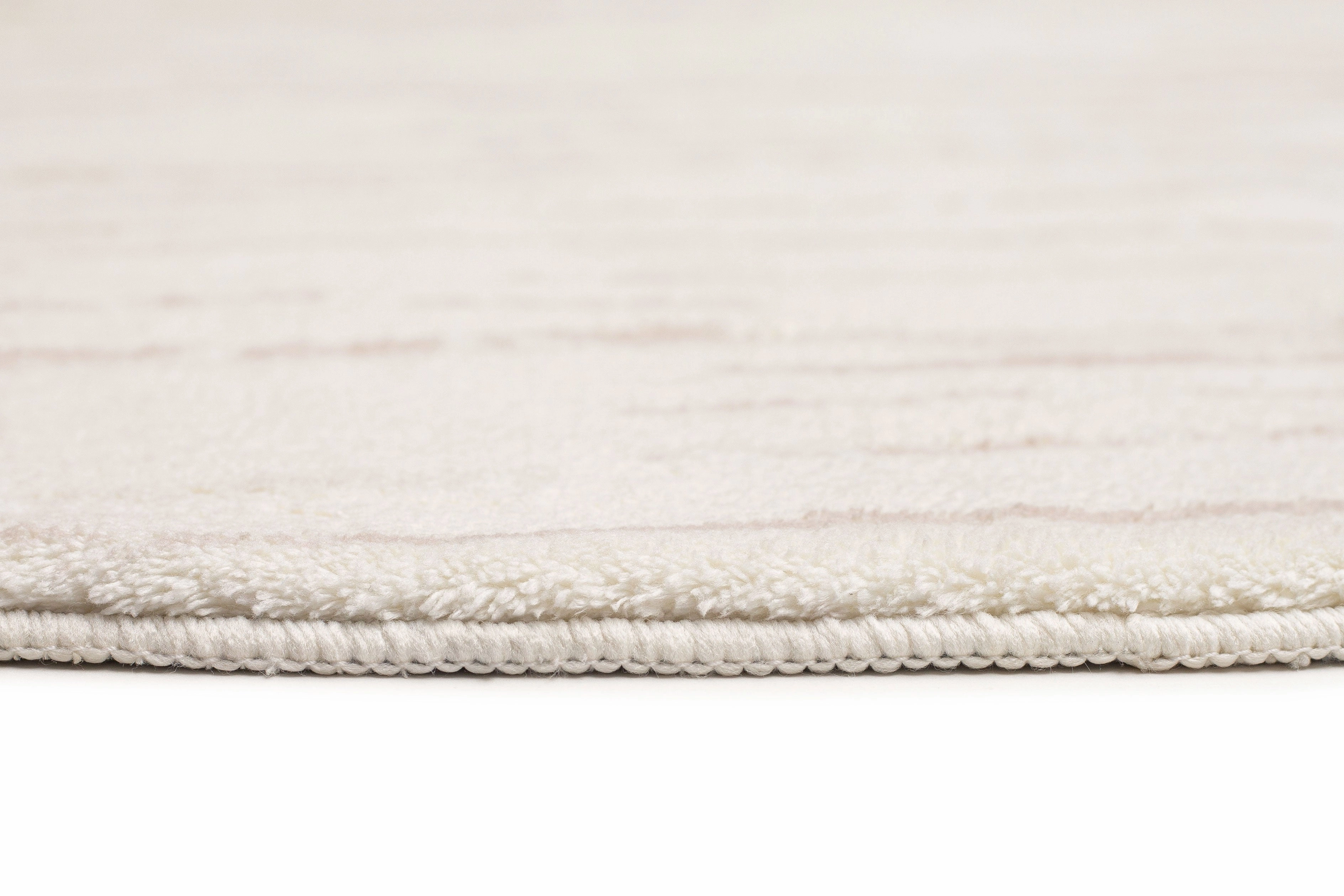 Tandara Grey and Cream Abstract Pattern Washable Round Rug