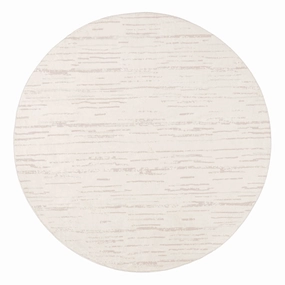 Tandara Grey and Cream Abstract Pattern Washable Round Rugmodern color block patchwork rug