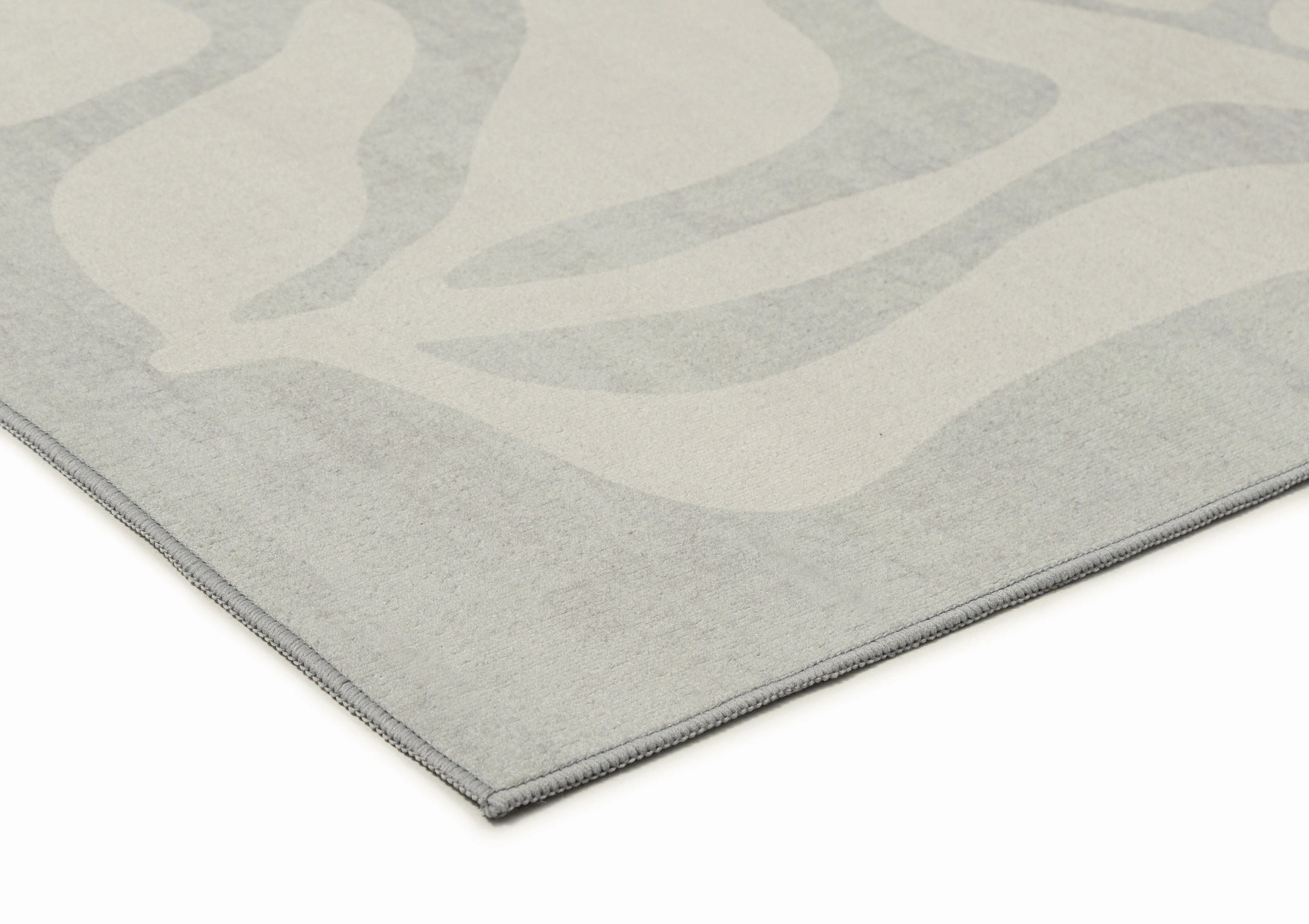 Tani Grey Botanical Washable Rug