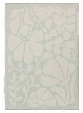 Tani Grey Botanical Washable Rugmodern color block patchwork rug