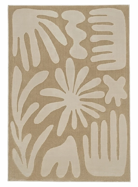 Tann Textured Abstract Neutral Washable Rugmodern color block patchwork rug